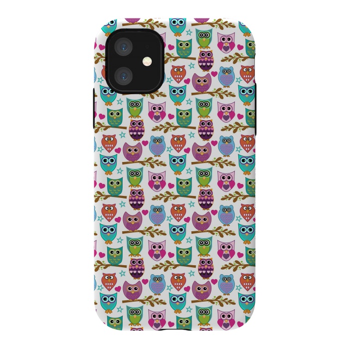 iPhone 11 StrongFit happy owls by Ancello