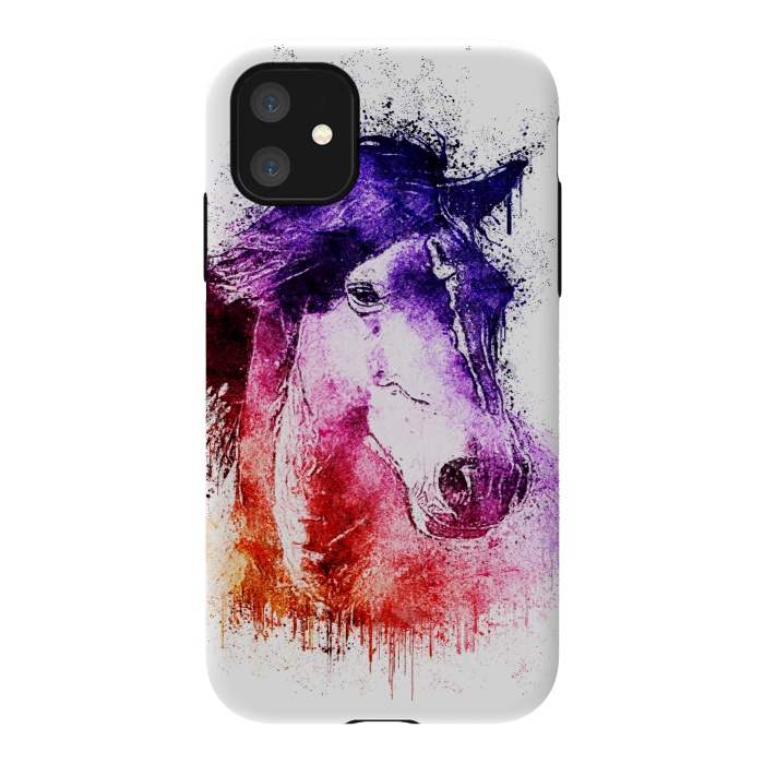 iPhone 11 StrongFit watercolor horse by Ancello