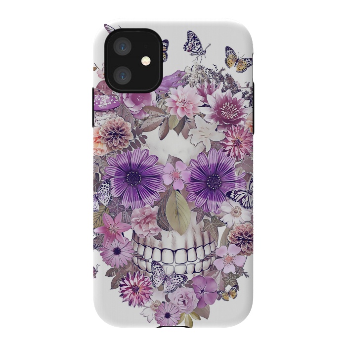 iPhone 11 StrongFit flower skull by Ancello