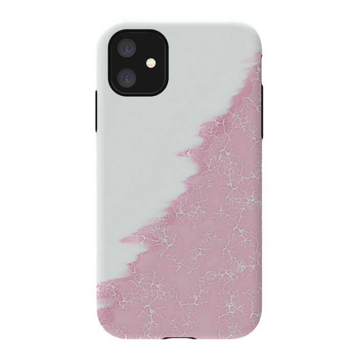 iPhone 11 StrongFit Light pink crack by Jms