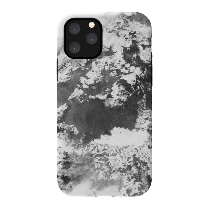 iPhone 11 Pro StrongFit Black and White Marble Mountain II by amini54