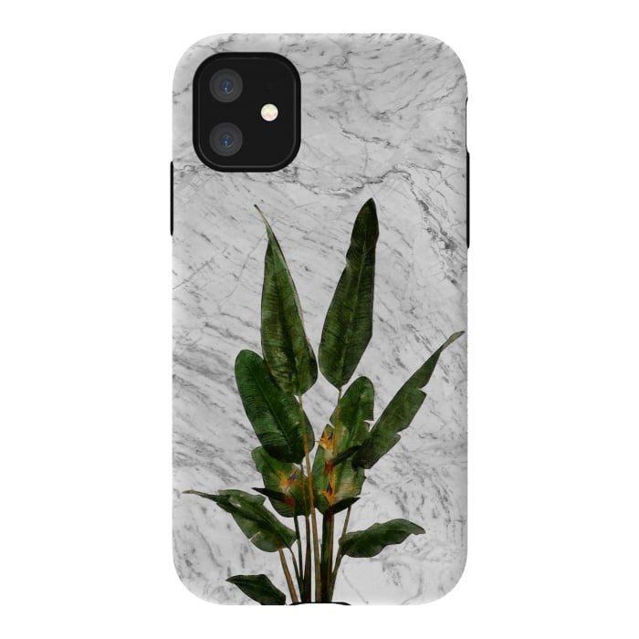 iPhone 11 StrongFit Bird of Paradise Plant on White by amini54