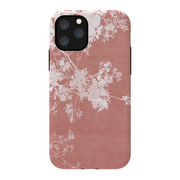 iPhone 11 Pro StrongFit  Flowering Tree on Red by amini54