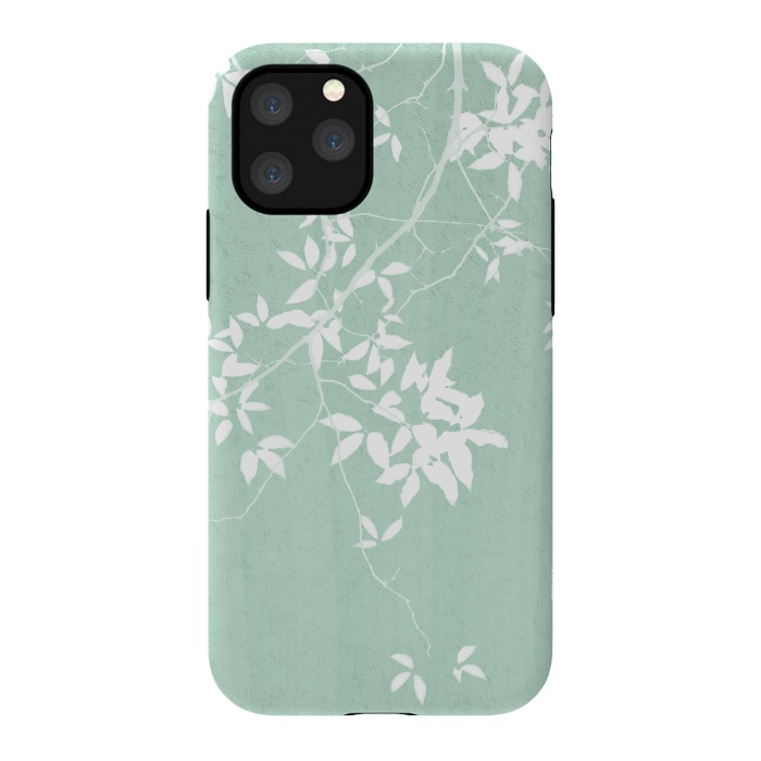 iPhone 11 Pro StrongFit  Foliage on Mint Green by amini54