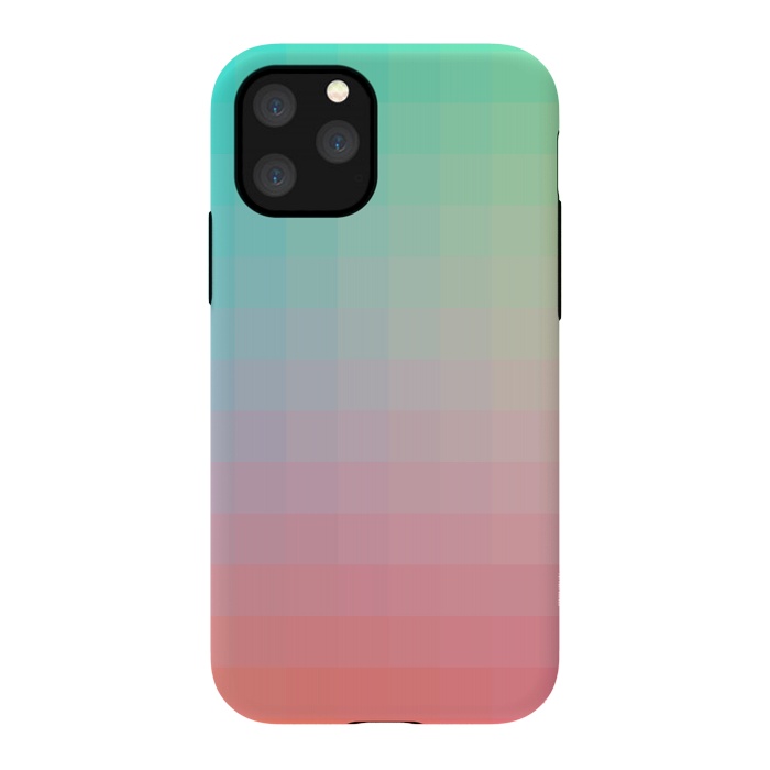 iPhone 11 Pro StrongFit Gradient, Pink and Teal by amini54