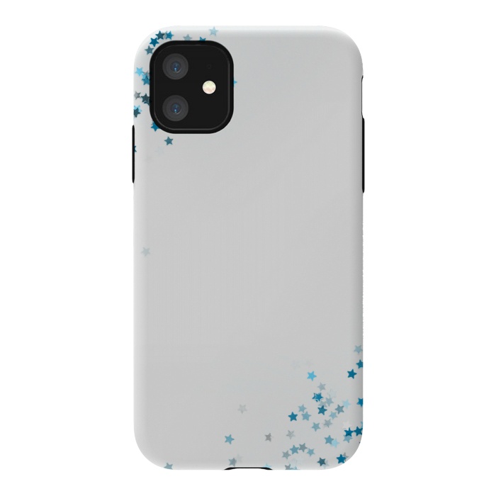 iPhone 11 StrongFit blue glitter star by MALLIKA