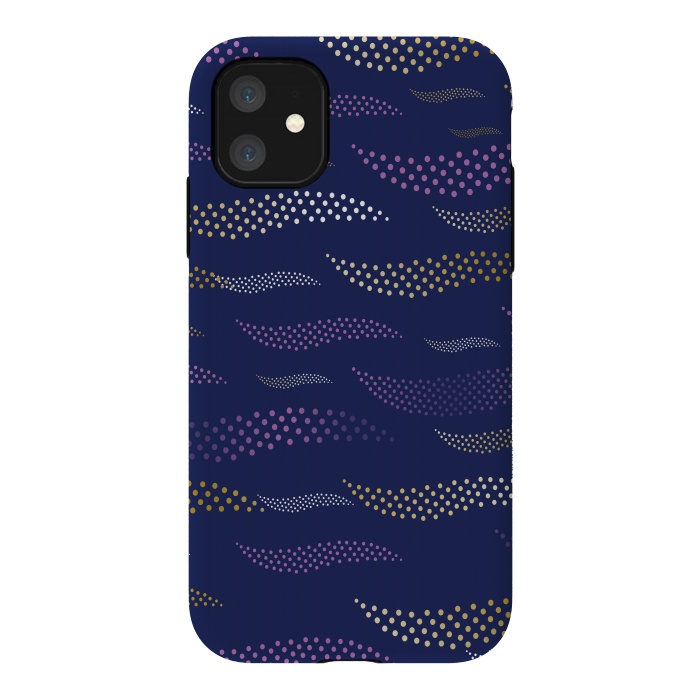 iPhone 11 StrongFit Waves / Tiger (stylized pattern) by Bledi