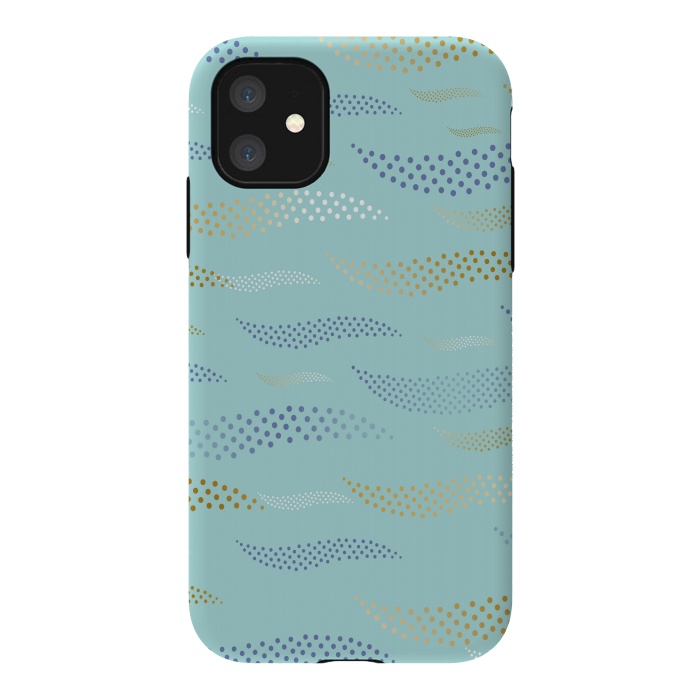 iPhone 11 StrongFit Waves / Tiger (stylized pattern) 2 by Bledi