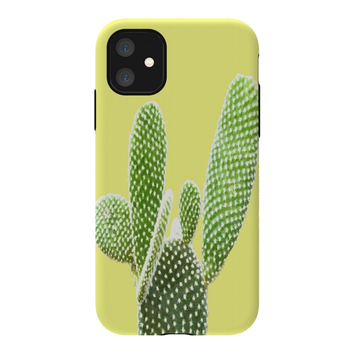iPhone 11 StrongFit Cactus Yellow Background by Alemi