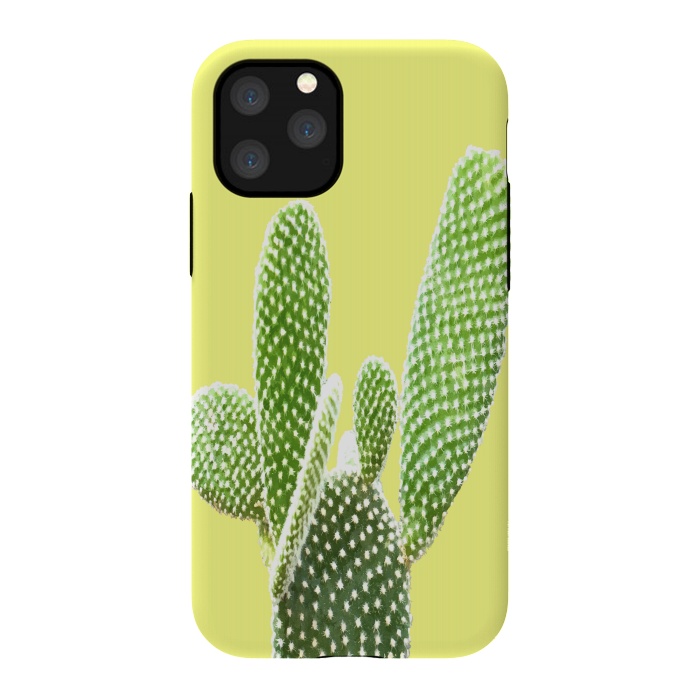 iPhone 11 Pro StrongFit Cactus Yellow Background by Alemi