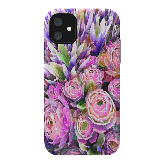 iPhone 11 StrongFit Colorful Cactus by Alemi