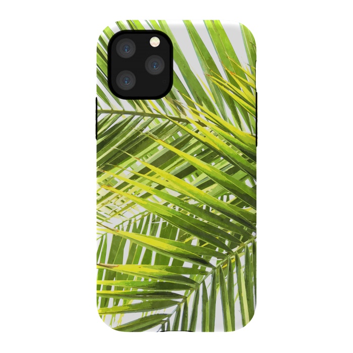 iPhone 11 Pro StrongFit Palm Leaves Tropical Plant by Alemi