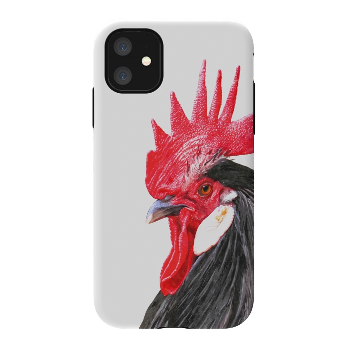 iPhone 11 StrongFit Rooster Portrait by Alemi