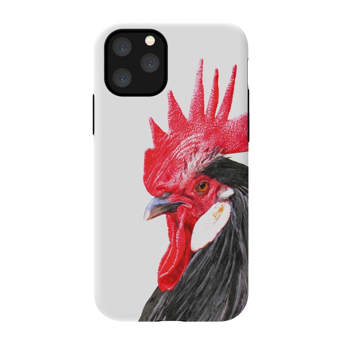 iPhone 11 Pro StrongFit Rooster Portrait by Alemi