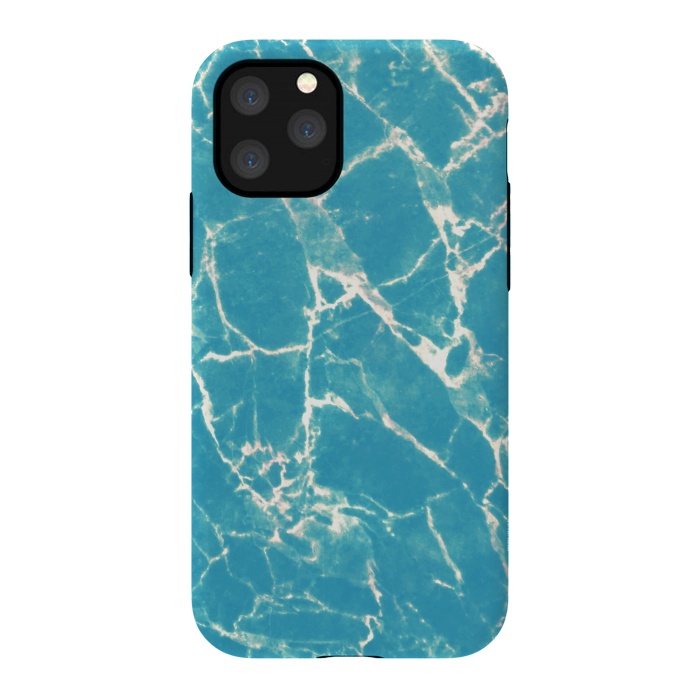 iPhone 11 Pro StrongFit Bright blue marble by Oana 