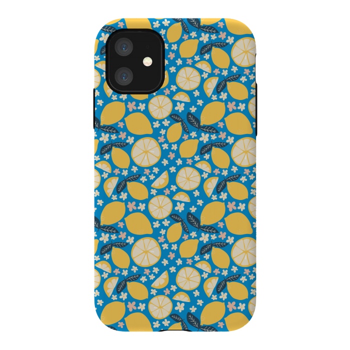 iPhone 11 StrongFit Summer Lemons by Edith May