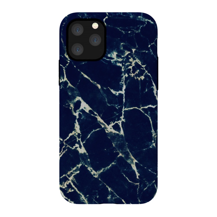 iPhone 11 Pro StrongFit Dark navy marble by Oana 