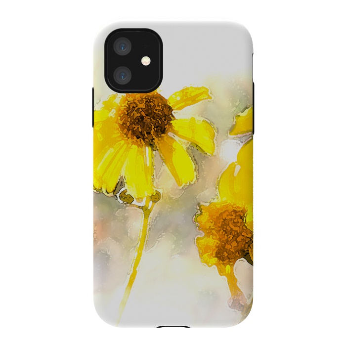 iPhone 11 StrongFit #freshness #watercolors #sunflower #sun #light by Bledi