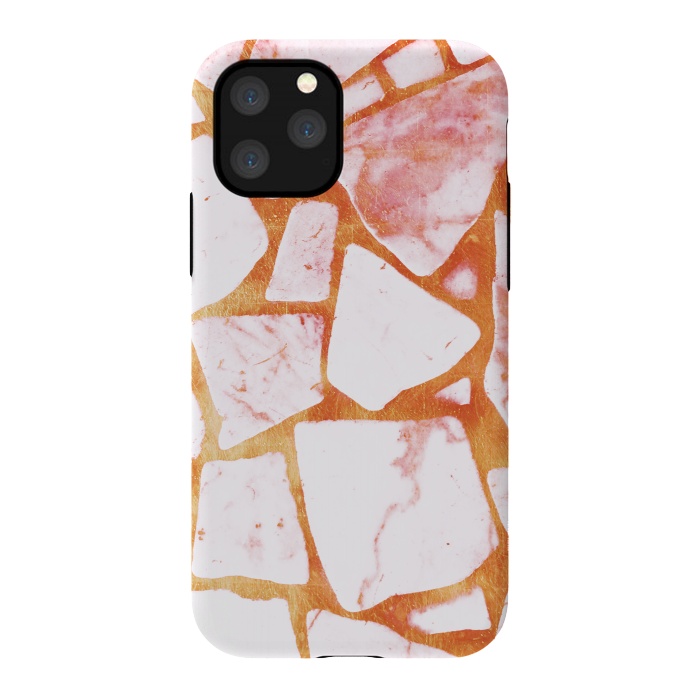 iPhone 11 Pro StrongFit Golden marble stone by Oana 