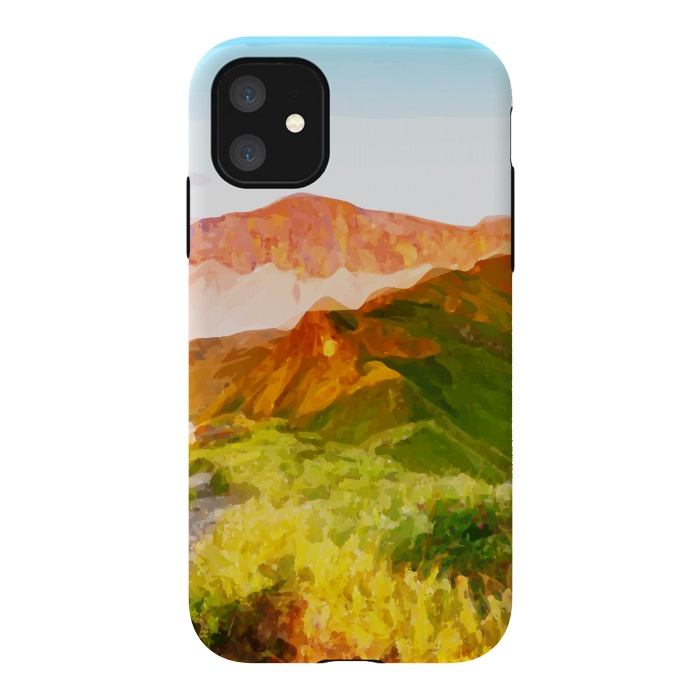 iPhone 11 StrongFit Forest Mountain by Creativeaxle