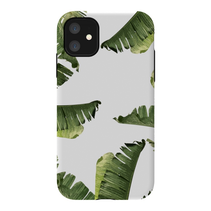 iPhone 11 StrongFit Banana Leaves by Creativeaxle