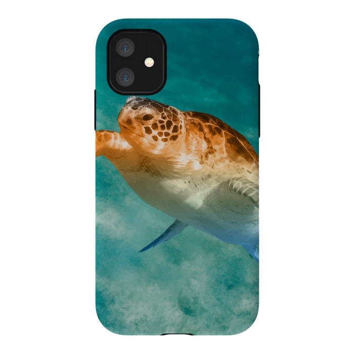 iPhone 11 StrongFit Turtle by Creativeaxle