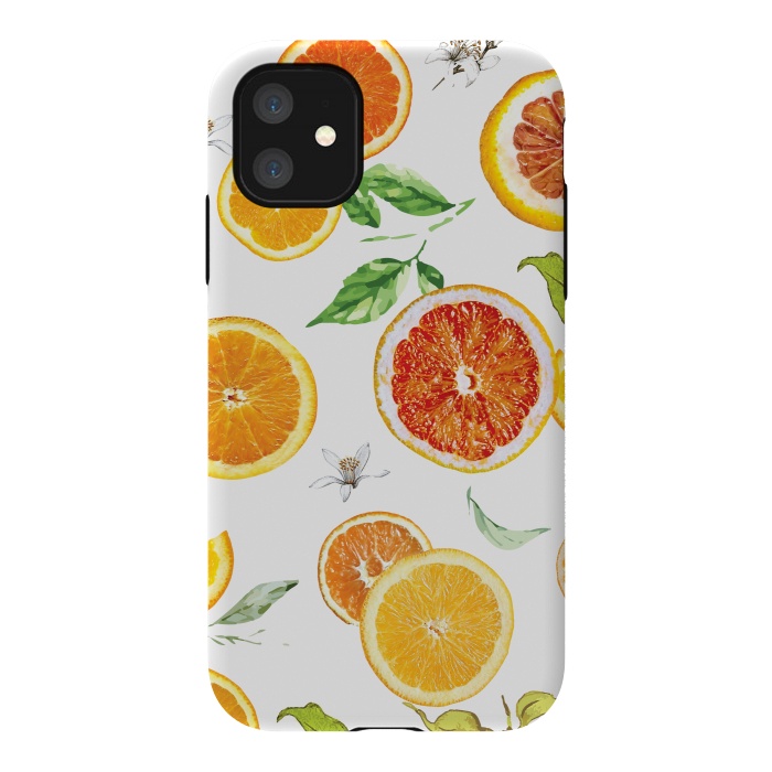 iPhone 11 StrongFit Orange slices 2 #pattern #trendy #style by Bledi