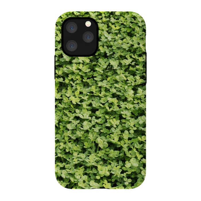iPhone 11 Pro StrongFit Irish Green Clovers by Takeapic Galicia