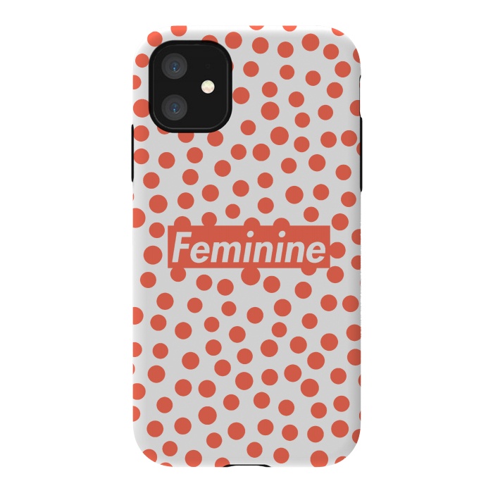 iPhone 11 StrongFit Feminine with Polka Dots by Michael Cheung