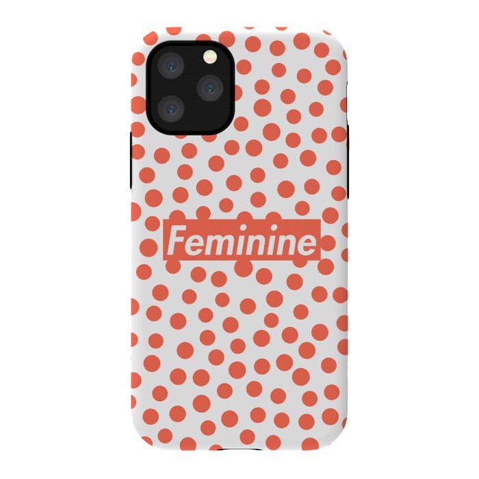 iPhone 11 Pro StrongFit Feminine with Polka Dots by Michael Cheung
