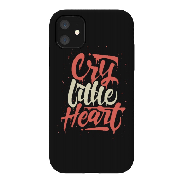 iPhone 11 StrongFit cry little heart by cowohigienis
