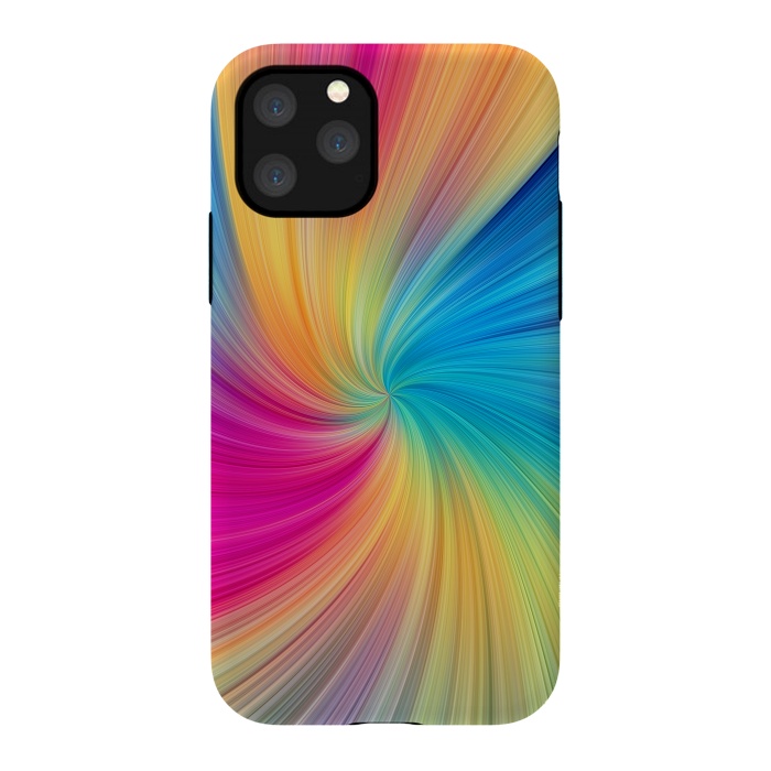 iPhone 11 Pro StrongFit Rainbow Abstract Design by Art Design Works