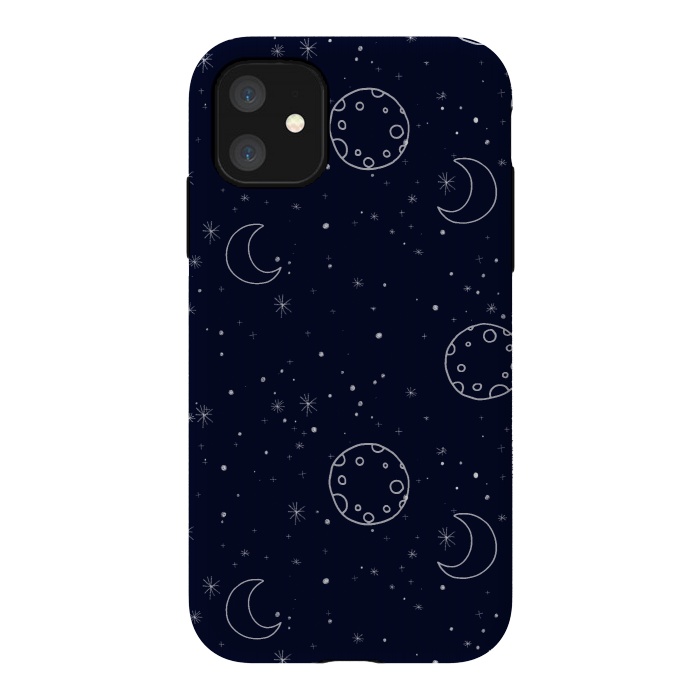 iPhone 11 StrongFit Moon and Stars by  Utart