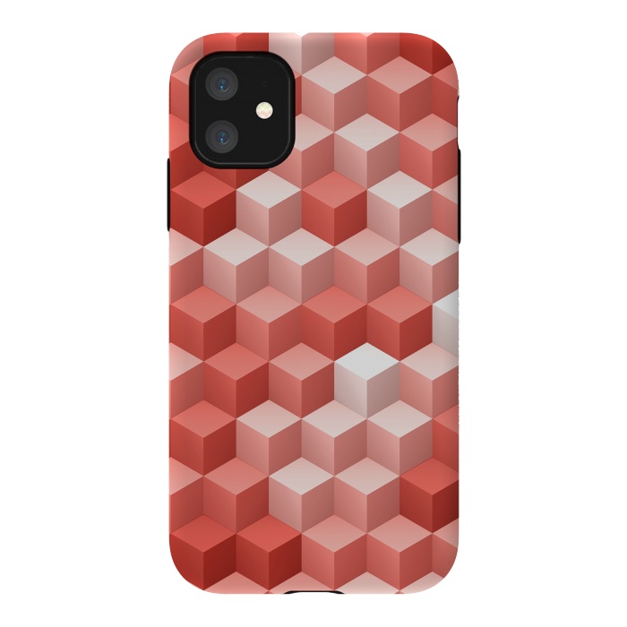 iPhone 11 StrongFit Living Coral Pattern V by Art Design Works