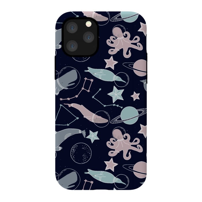 iPhone 11 Pro StrongFit Ocean animals in space by  Utart