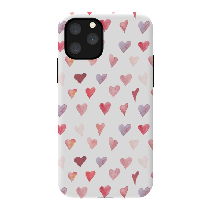 iPhone 11 Pro StrongFit Valentines hearts by  Utart