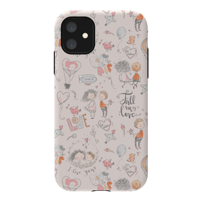 iPhone 11 StrongFit Fall in love- happy valentines day by  Utart