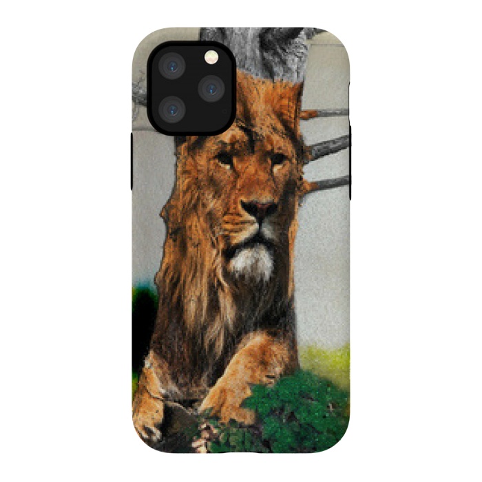 iPhone 11 Pro StrongFit Lion Tree by Amira EL-Fohail