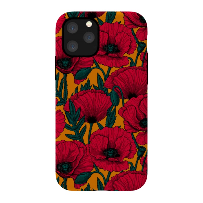 iPhone 11 Pro StrongFit Red poppy garden by Katerina Kirilova
