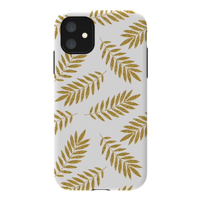 iPhone 11 StrongFit Golden Palm by Creativeaxle