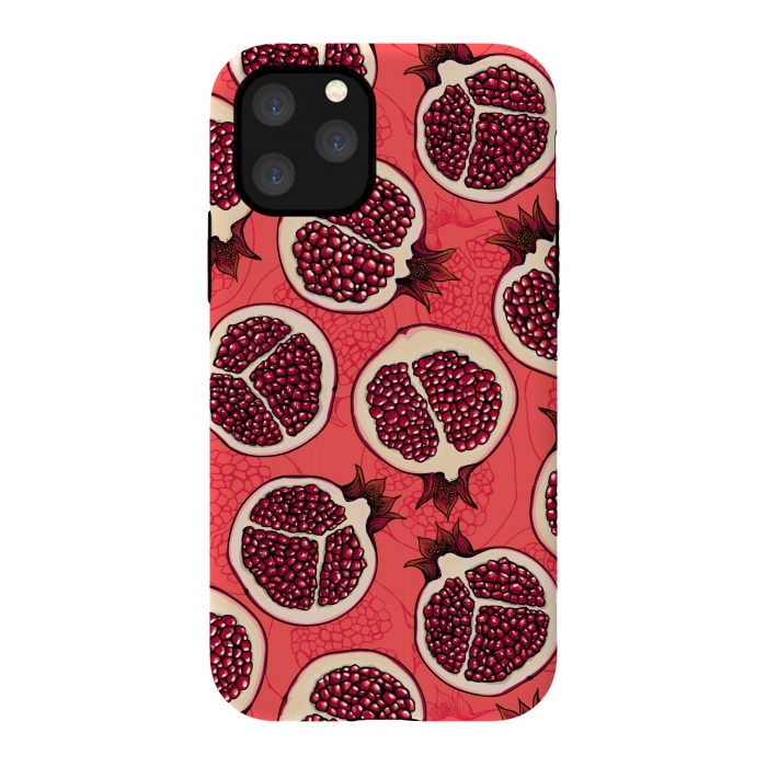 iPhone 11 Pro StrongFit Pomegranate slices by Katerina Kirilova