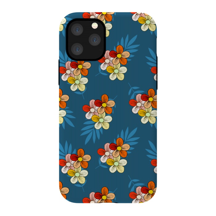 iPhone 11 Pro StrongFit Summer Wind Floral Pattern by Creativeaxle