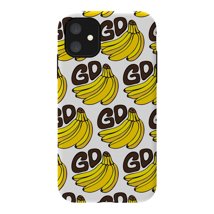 iPhone 11 StrongFit Go Bananas by Majoih