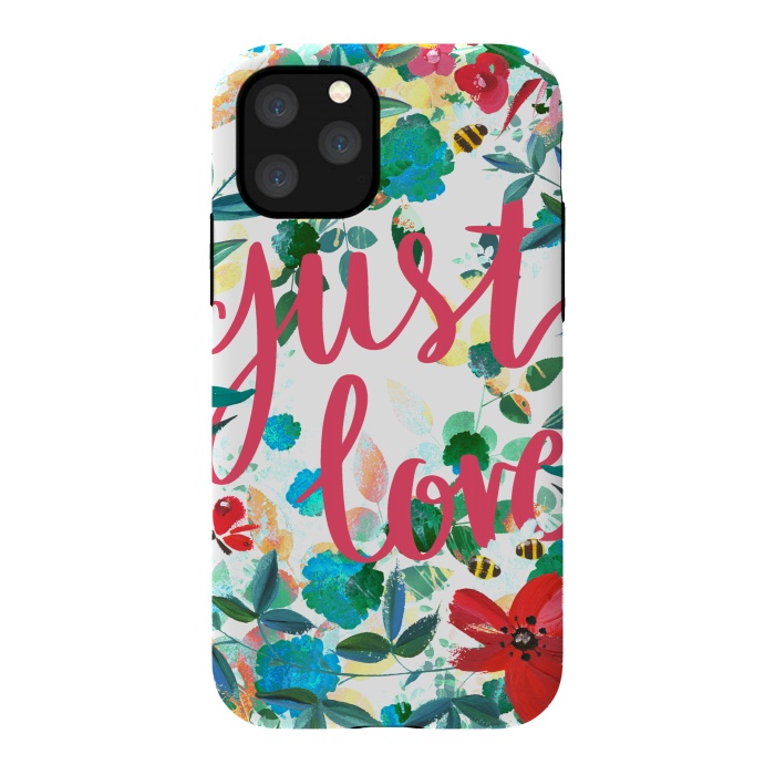 iPhone 11 Pro StrongFit Just love vibrant flowers and insects Valentine's by Oana 