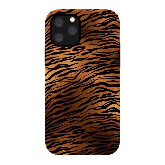 iPhone 11 Pro StrongFit Copper Gold Tiger by  Utart