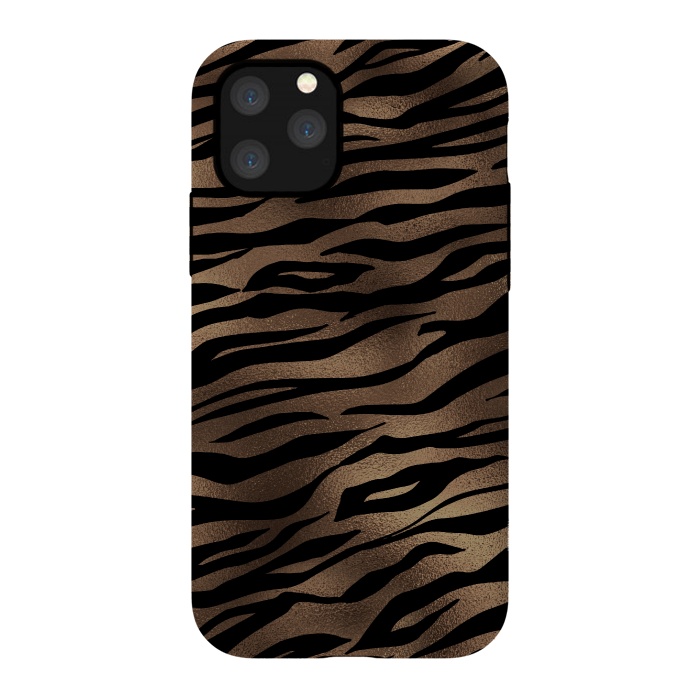 iPhone 11 Pro StrongFit Dark Copper Tiger by  Utart