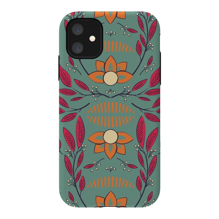 iPhone 11 StrongFit Flora Green 002 by Jelena Obradovic