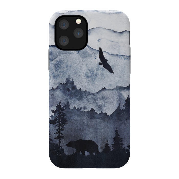 iPhone 11 Pro StrongFit The mountains are calling- bear and eagle by  Utart