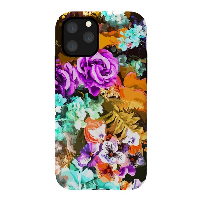 iPhone 11 Pro StrongFit Beautiful detail / Watercolor flowers by Bledi
