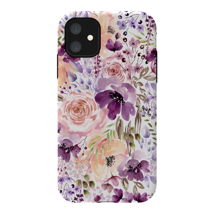 iPhone 11 StrongFit Floral Chaos by Anis Illustration